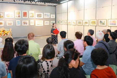 beat365官网老年大学顺利举办水彩班学员作品展