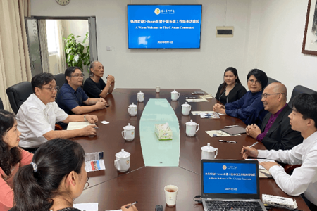 C Asean Consonant 东盟十国室内乐团代表到访beat365官网共商“一带一路”倡议十周年纪念音乐会事宜